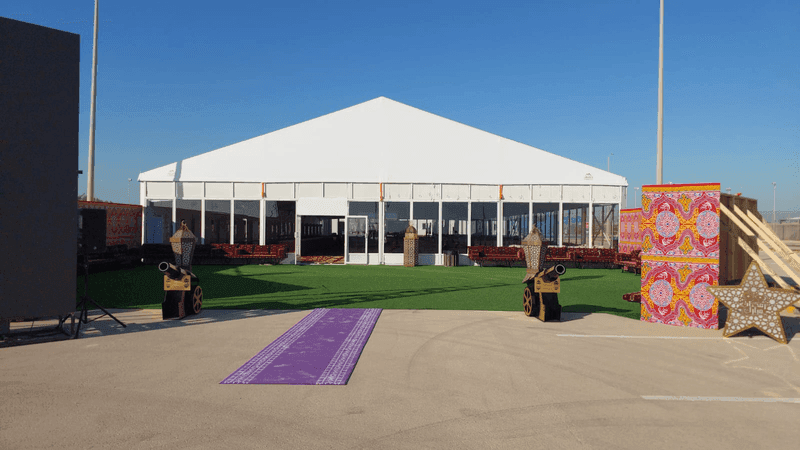 Venue exterior in daylight